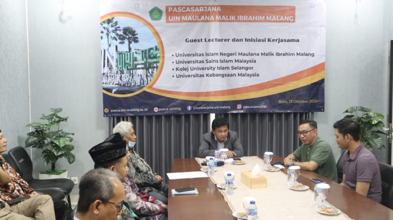 Guest Lecturer dan Inisiasi Kerjasama Internasional antara UIN Maulana Maliki Malang dengan University Kebangsaan Malaysia, Kolej University Islamic Selangor, Universitas Sains Islam Malaysia