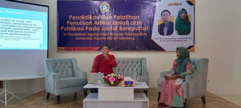 Prof Sani, Kaprodi S2 Ekonomi Syariah UIN Malang menjadi Mentor Penulisan Artikel Jurnal Internasional Bereputasi