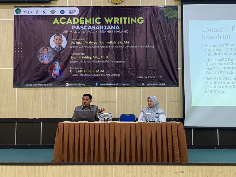 Academic Writing Bagi Mahasiswa Baru Pascasarjana UIN Maulana Malik Ibrahim Malang