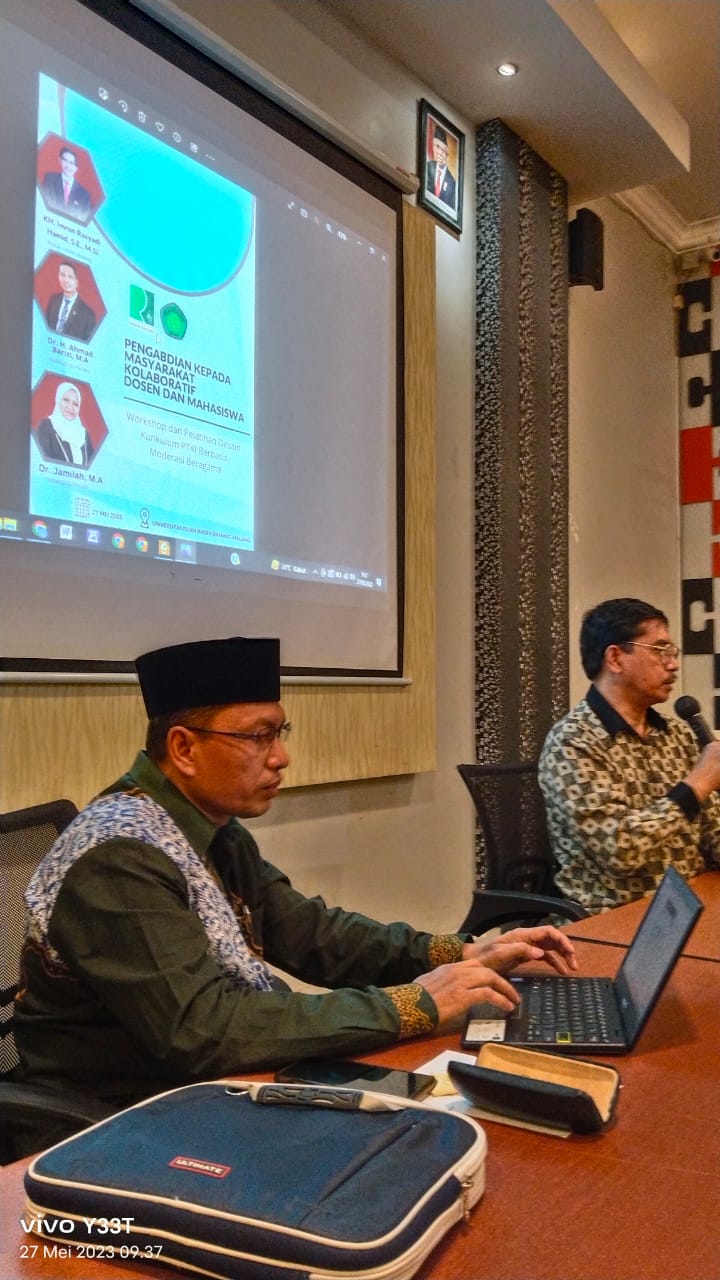 S3 PAI-BSI Pascasarjana UIN Malang Bersama UNIRA Gelar Workshop Desain Kurikulum Berbasis Moderasi Beragama.